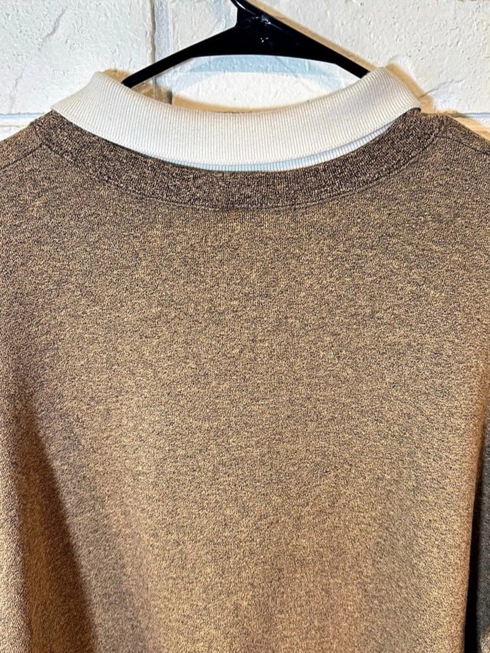 Vintage 90s Lee Geometric Pullover with Collar Unisex XL - Picture 7 of 9